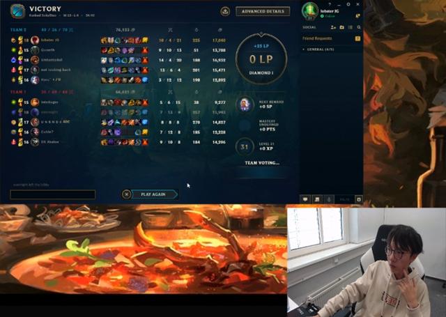 香锅也去柏林了？重开直播进行欧服排位，招牌英雄打穿对面