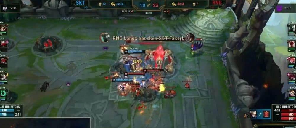 SKT对阵RNG外网收视率出炉：203万人次排历史第3